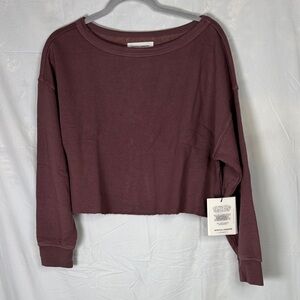 Spiritual Gangster Dusty Mauve Cropped Sweatshirt